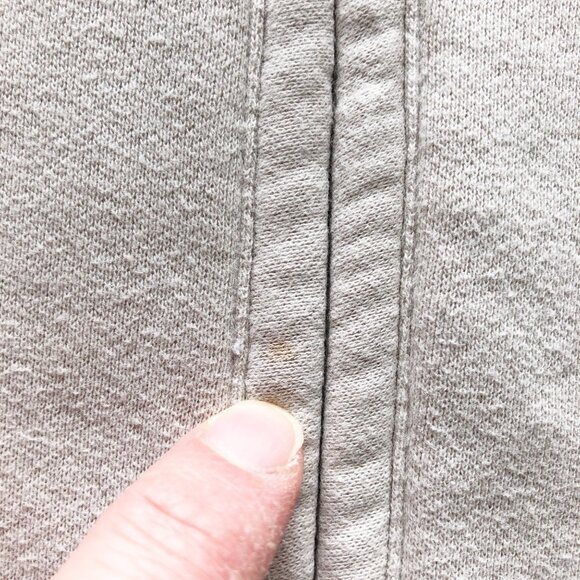 ABERCROMBIE Soft A&F Essential Sunday Half Zip Crop Tan Sweatshirt Womens Small - Picture 6 of 9